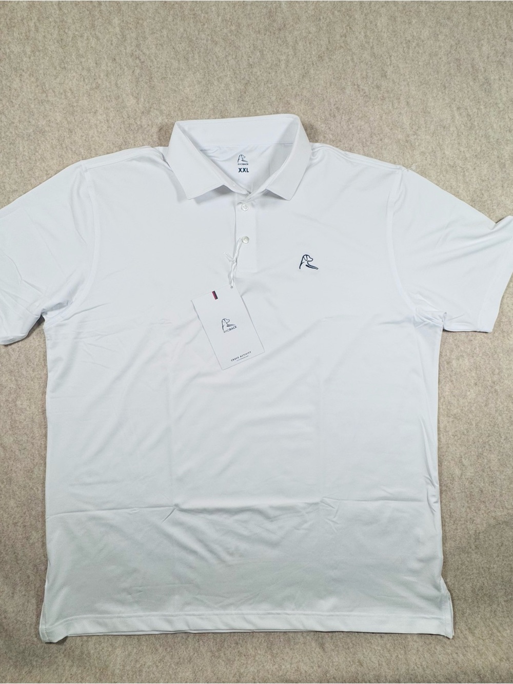 RHOBACK THE BALL BOY
SOLID WHITE
M SS PERFORMANCE POLO
CR24 2_MPOL_ RHO
XXL